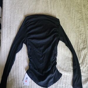 Chic Black Long Sleeve Women's Top